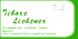 tiborc lichtner business card